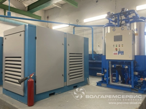 Поставка винтового компрессора dali dl-75 ga с адсорбционным осушителем